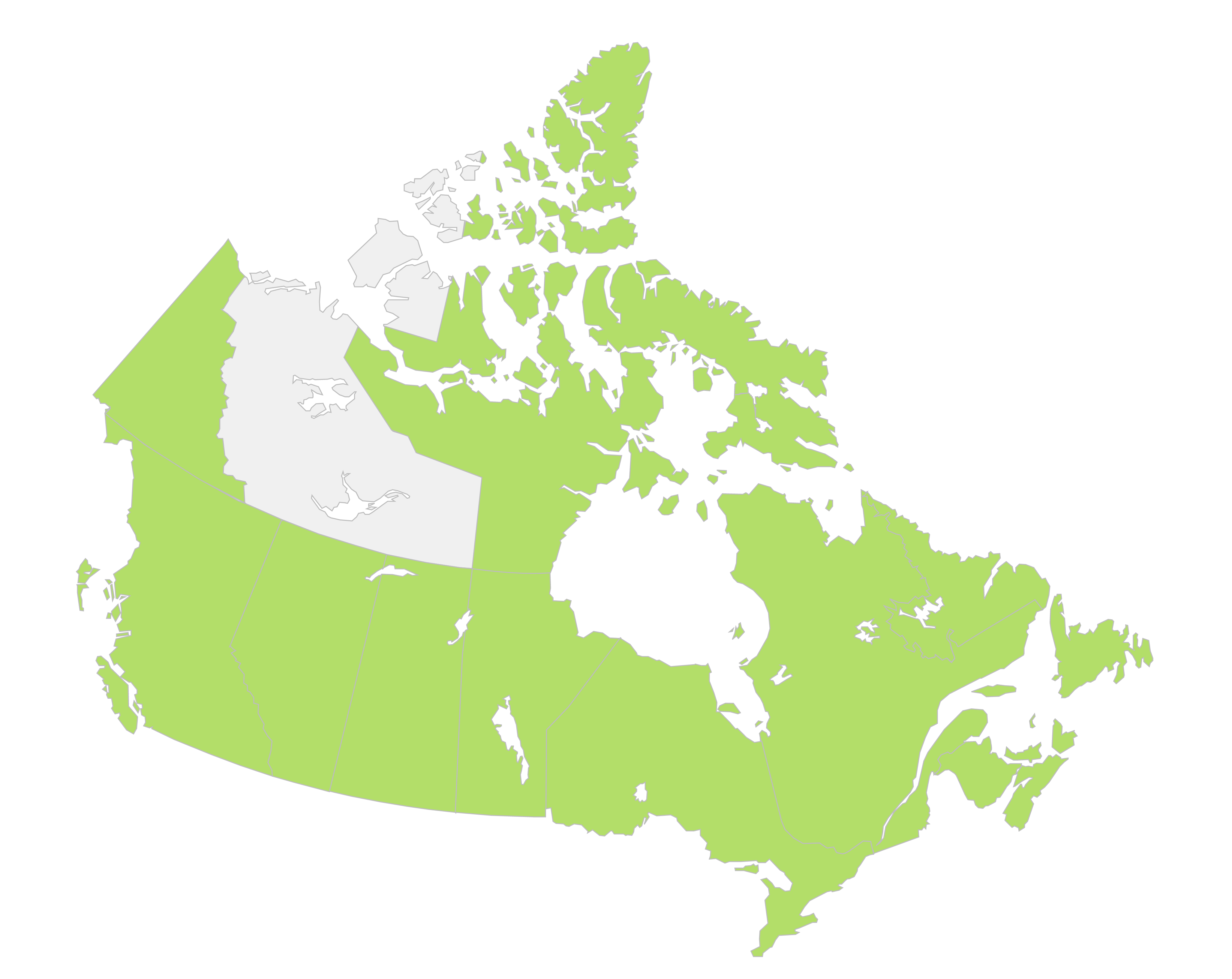 Canada Province/Territory Coverage