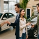 Split-screen photo comparing how to sell your car in Canada — dealer transaction in a showroom versus private sale in a residential setting.